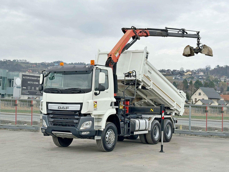 DAF CF 410 * Kipper 4,90 m + PK 16001 - K B * 6x4 - Tipper, Crane truck: picture 2 DAF CF 410 * Kipper 4,90 m + PK 16001 - K B * 6x4 - Tipper, Crane truck: picture 2