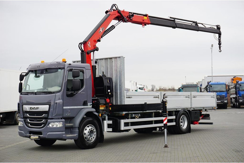 DAF LF / 260 / ACC / SKRZYNIOWY + HDS / HYVA HC-183 / PILOT / ROTATO - Dropside/ Flatbed truck, Crane truck: picture 1 DAF LF / 260 / ACC / SKRZYNIOWY + HDS / HYVA HC-183 / PILOT / ROTATO - Dropside/ Flatbed truck, Crane truck: picture 1