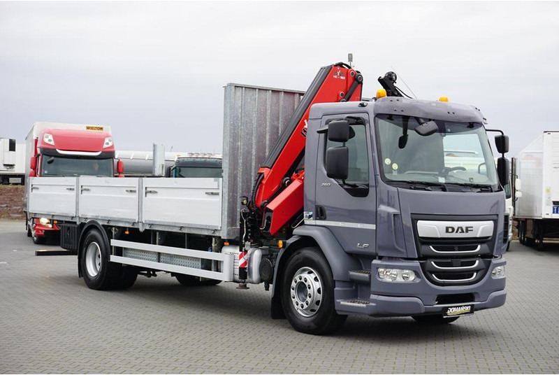 Dropside/ Flatbed truck, Crane truck DAF LF / 260 / ACC / SKRZYNIOWY + HDS / HYVA HC-183 / PILOT / ROTATO: picture 17