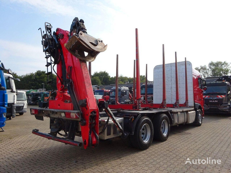 Timber truck, Crane truck for transportation of timber DAF XF 510 6x4 Crane EPSILON M120Z: picture 11