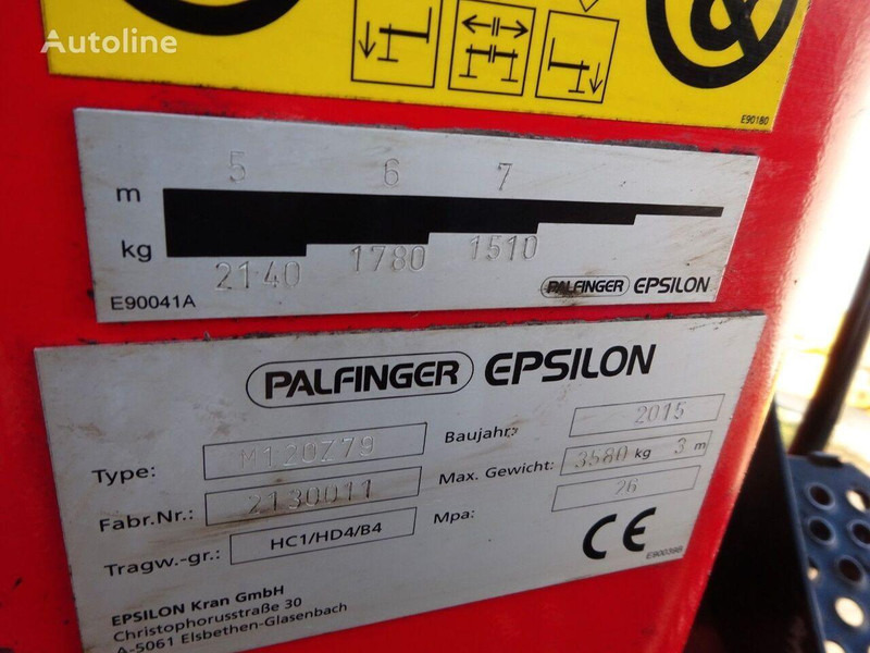 Timber truck, Crane truck for transportation of timber DAF XF 510 6x4 Crane EPSILON M120Z: picture 20