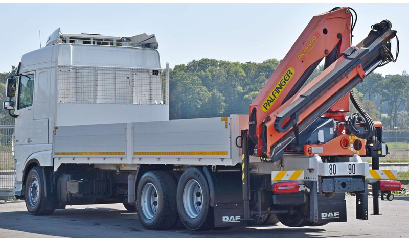 Dropside/ Flatbed truck, Crane truck DAF XF 530 Pritsche 6,30 m + PK 15500 * TOPZUSTAND: picture 7