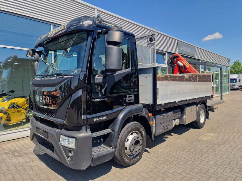 Iveco EuroCargo 120-280 - Flatbed truck + crane - Dropside/ Flatbed truck, Crane truck: picture 1 Iveco EuroCargo 120-280 - Flatbed truck + crane - Dropside/ Flatbed truck, Crane truck: picture 1
