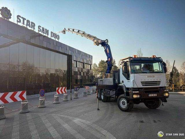 Iveco TRAKKER 450 6x6 PM41S FLY JIB Crane Kipper - Dropside/ Flatbed truck, Crane truck: picture 3 Iveco TRAKKER 450 6x6 PM41S FLY JIB Crane Kipper - Dropside/ Flatbed truck, Crane truck: picture 3