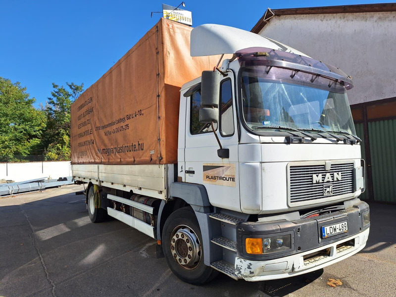 MAN 19.343 - Pritsche+Plane - LBW 1500 kg - Box truck: picture 1 MAN 19.343 - Pritsche+Plane - LBW 1500 kg - Box truck: picture 1
