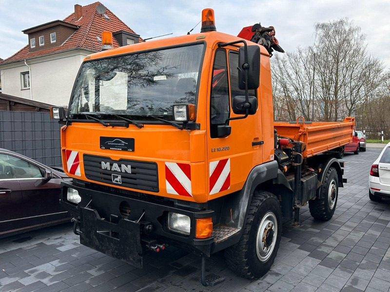 MAN LE 10.220 4X4 + Palfinger PK 6001 - Tipper, Crane truck: picture 2 MAN LE 10.220 4X4 + Palfinger PK 6001 - Tipper, Crane truck: picture 2