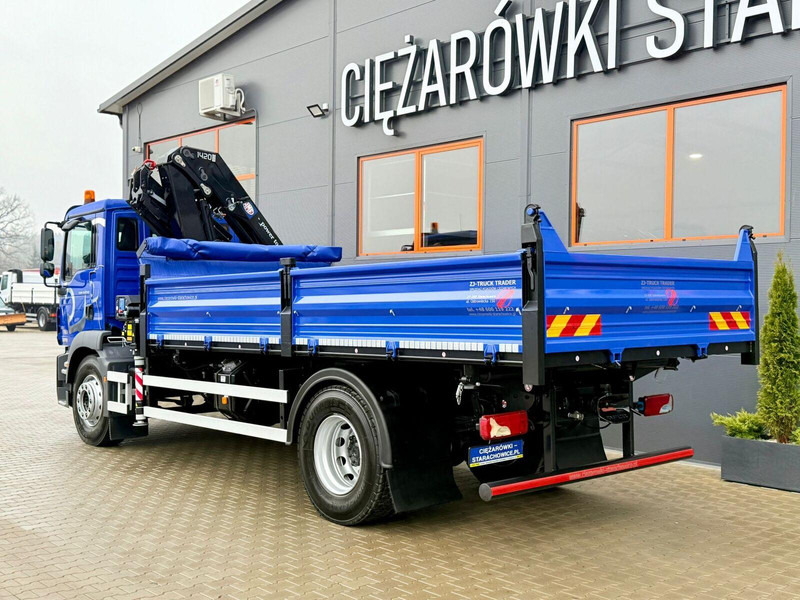 MAN TGM TGL TGS 18.250 // wywrotka 3-S + HDS HMF 1420 - K2 // bu - Tipper, Crane truck: picture 3 MAN TGM TGL TGS 18.250 // wywrotka 3-S + HDS HMF 1420 - K2 // bu - Tipper, Crane truck: picture 3