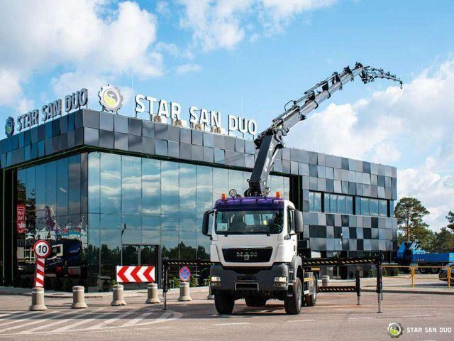 MAN TGS 18.360 4x4 HIAB 377-E6 XS Fly Jib Crane Kra - Dropside/ Flatbed truck, Crane truck: picture 1 MAN TGS 18.360 4x4 HIAB 377-E6 XS Fly Jib Crane Kra - Dropside/ Flatbed truck, Crane truck: picture 1
