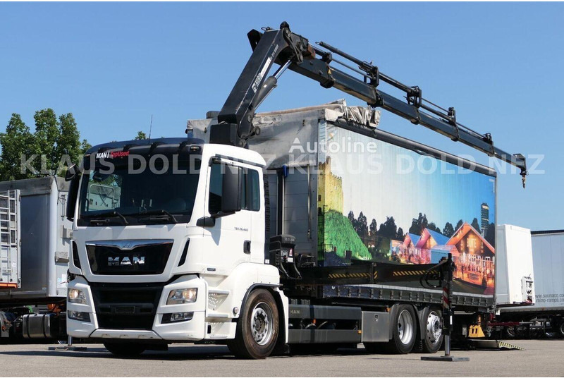 MAN TGS 22.440 - Curtain side+crane 6x2 - Curtainsider truck: picture 1 MAN TGS 22.440 - Curtain side+crane 6x2 - Curtainsider truck: picture 1