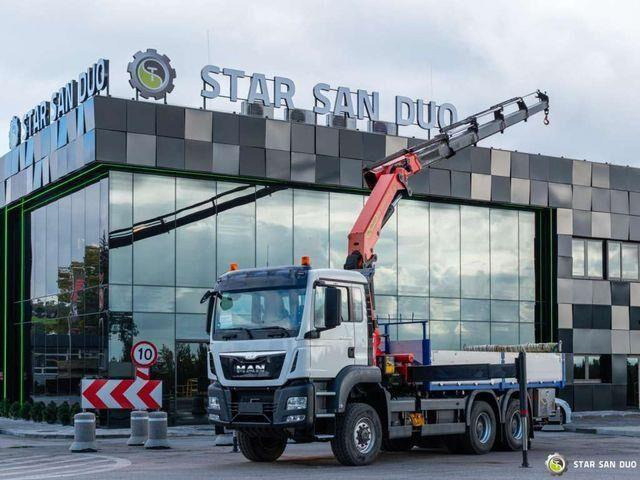 MAN TGS 26.400 6x6 PALFINGER PK 33002 EH Crane Kran - Dropside/ Flatbed truck, Crane truck: picture 2 MAN TGS 26.400 6x6 PALFINGER PK 33002 EH Crane Kran - Dropside/ Flatbed truck, Crane truck: picture 2