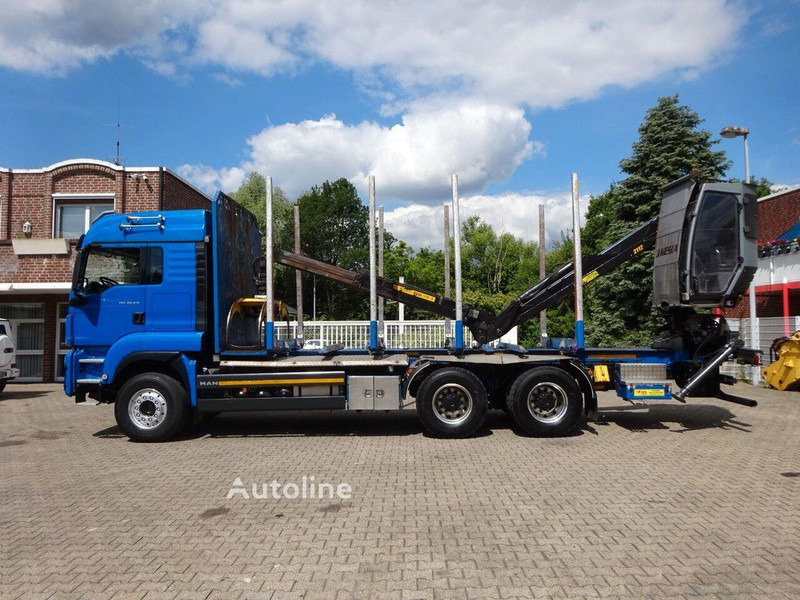 Timber truck, Crane truck for transportation of timber MAN TGS 26.510 - Timber truck+crane: picture 10