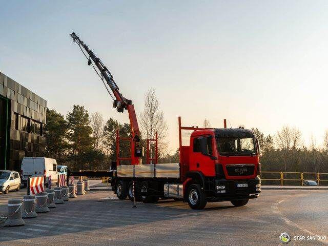 Dropside/ Flatbed truck, Crane truck MAN TGS 35.400: picture 7