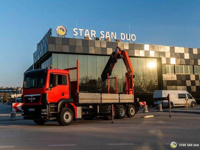 Dropside/ Flatbed truck, Crane truck MAN TGS 35.400: picture 8