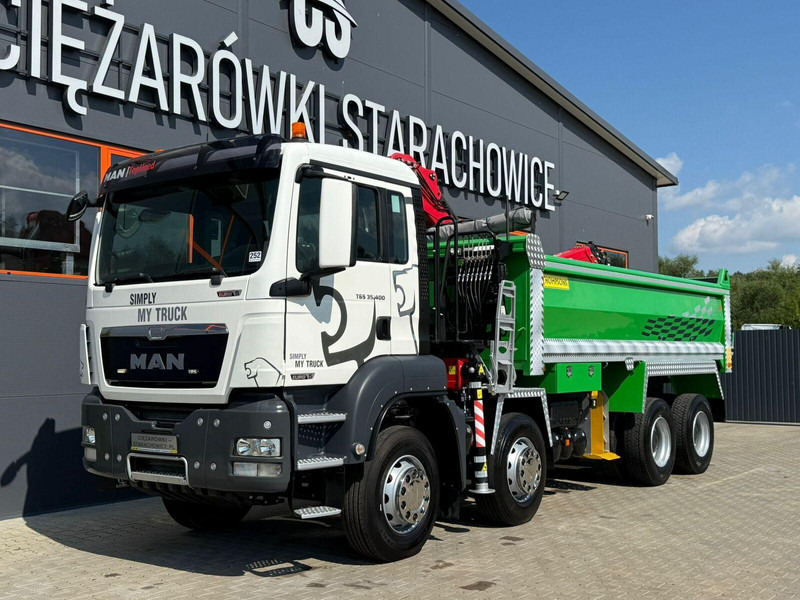 MAN TGS TGX 35.400 // 8x4 // E5 // wywrotka kiper + HDS z czerpakiem - Tipper, Crane truck: picture 2 MAN TGS TGX 35.400 // 8x4 // E5 // wywrotka kiper + HDS z czerpakiem - Tipper, Crane truck: picture 2