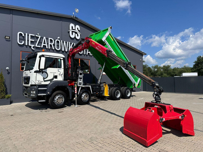MAN TGS TGX 35.400 // 8x4 // E5 // wywrotka kiper + HDS z czerpakiem - Tipper, Crane truck: picture 1 MAN TGS TGX 35.400 // 8x4 // E5 // wywrotka kiper + HDS z czerpakiem - Tipper, Crane truck: picture 1