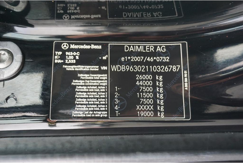 Curtainsider truck Mercedes-Benz ACTROS / 2533 / ACC / E 6 / FIRANKA / ŁAD. 15 450 KG / 19 PALET: picture 11