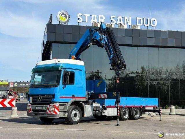 Dropside/ Flatbed truck, Crane truck Mercedes-Benz ACTROS 2646L: picture 13
