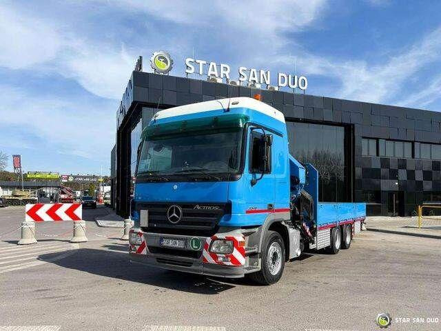 Dropside/ Flatbed truck, Crane truck Mercedes-Benz ACTROS 2646L: picture 6