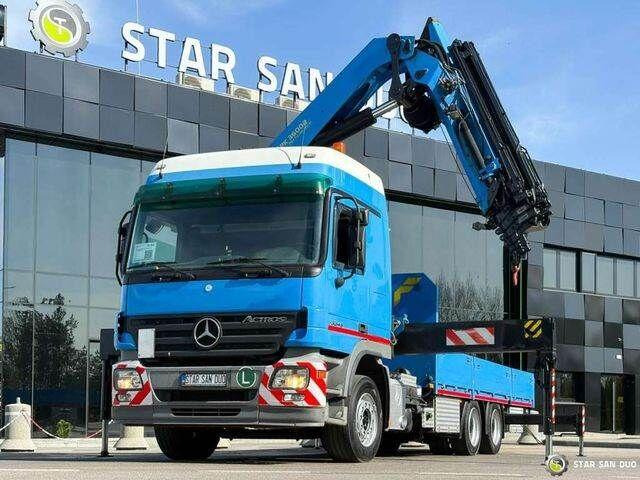 Dropside/ Flatbed truck, Crane truck Mercedes-Benz ACTROS 2646L: picture 11
