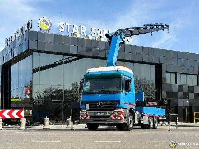 Dropside/ Flatbed truck, Crane truck Mercedes-Benz ACTROS 2646L: picture 7