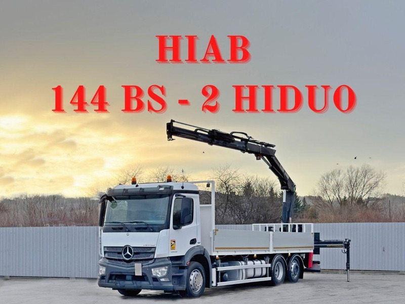 Mercedes-Benz ANTOS 2543* HIAB 144 BS - 2 HIDUO /FUNK - Dropside/ Flatbed truck: picture 1 Mercedes-Benz ANTOS 2543* HIAB 144 BS - 2 HIDUO /FUNK - Dropside/ Flatbed truck: picture 1
