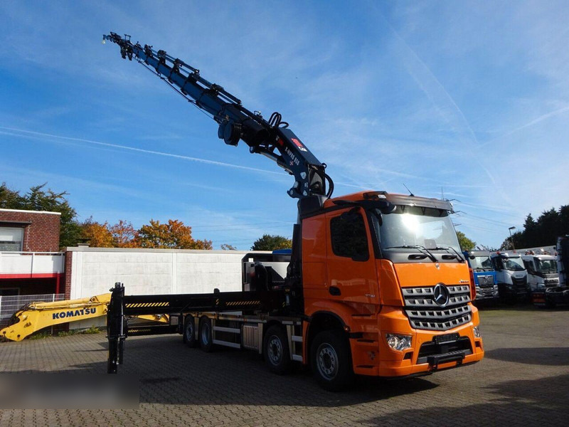 Mercedes-Benz Arocs 3751 - Flatbed+crane - Dropside/ Flatbed truck, Crane truck: picture 3 Mercedes-Benz Arocs 3751 - Flatbed+crane - Dropside/ Flatbed truck, Crane truck: picture 3