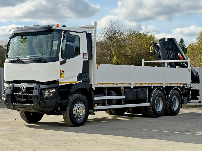 Renault C 380* HIAB X-HIDUO 188 B-3/FUNK*6x4 - Dropside/ Flatbed truck, Crane truck: picture 3 Renault C 380* HIAB X-HIDUO 188 B-3/FUNK*6x4 - Dropside/ Flatbed truck, Crane truck: picture 3