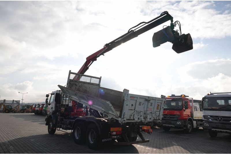 Renault KERAX 410 / 6x4 / WYWROTKA + HDS FASSI F150 / HYDROBURTA / BORDM - Tipper, Crane truck: picture 3 Renault KERAX 410 / 6x4 / WYWROTKA + HDS FASSI F150 / HYDROBURTA / BORDM - Tipper, Crane truck: picture 3
