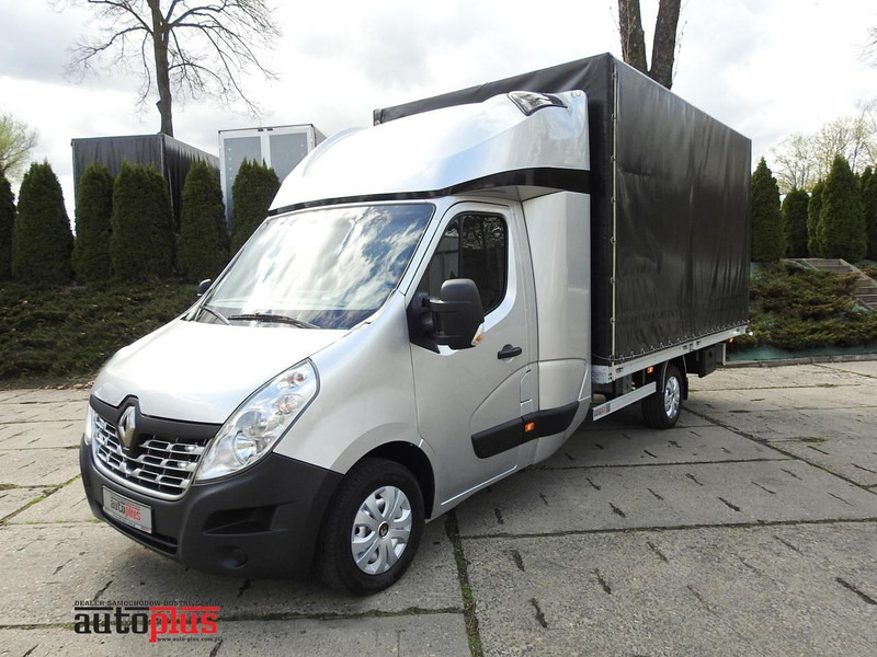 Renault MASTER PLANDEKA 8 PALET WEBASTO TEMPOMAT NAWIGACJA KLIMATYZACJA - Box truck: picture 1 Renault MASTER PLANDEKA 8 PALET WEBASTO TEMPOMAT NAWIGACJA KLIMATYZACJA - Box truck: picture 1
