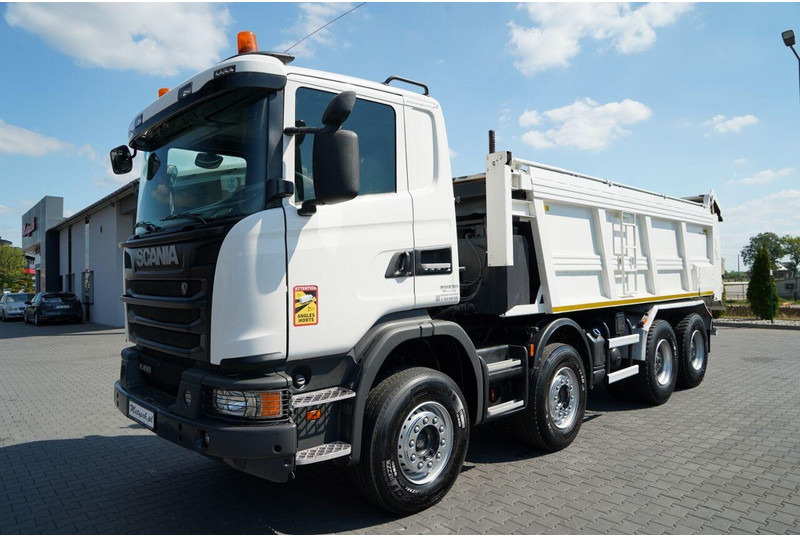 Scania G 410 / 8X4 / ZABUDOWA SAMOWYŁADOWCZA DO ASFALTU / 2X HYDROKLAPA - Asphalt paver: picture 2 Scania G 410 / 8X4 / ZABUDOWA SAMOWYŁADOWCZA DO ASFALTU / 2X HYDROKLAPA - Asphalt paver: picture 2