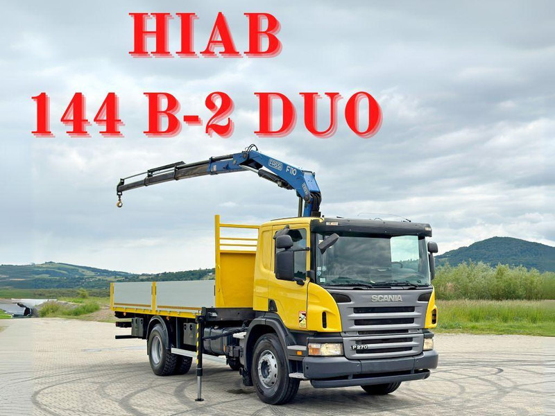 Scania P 270 * FASSI F110A.23 + FUNK * TOPZUSTAND - Dropside/ Flatbed truck, Crane truck: picture 1 Scania P 270 * FASSI F110A.23 + FUNK * TOPZUSTAND - Dropside/ Flatbed truck, Crane truck: picture 1