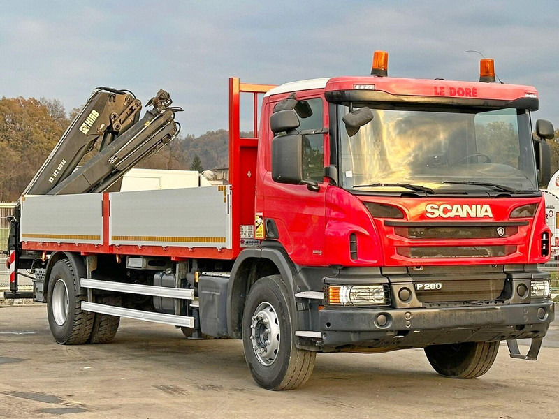Scania P 280 * HIAB 122 E - 2 HIDUO + FUNK* TOPZUSTAND - Dropside/ Flatbed truck, Crane truck: picture 4 Scania P 280 * HIAB 122 E - 2 HIDUO + FUNK* TOPZUSTAND - Dropside/ Flatbed truck, Crane truck: picture 4