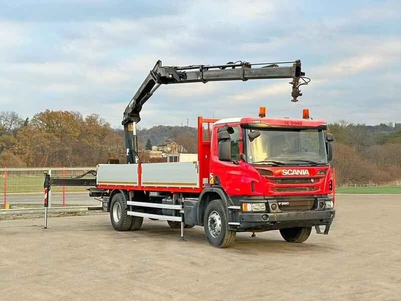 Scania P 280 * HIAB 122 E - 2 HIDUO + FUNK* TOPZUSTAND - Dropside/ Flatbed truck, Crane truck: picture 2 Scania P 280 * HIAB 122 E - 2 HIDUO + FUNK* TOPZUSTAND - Dropside/ Flatbed truck, Crane truck: picture 2