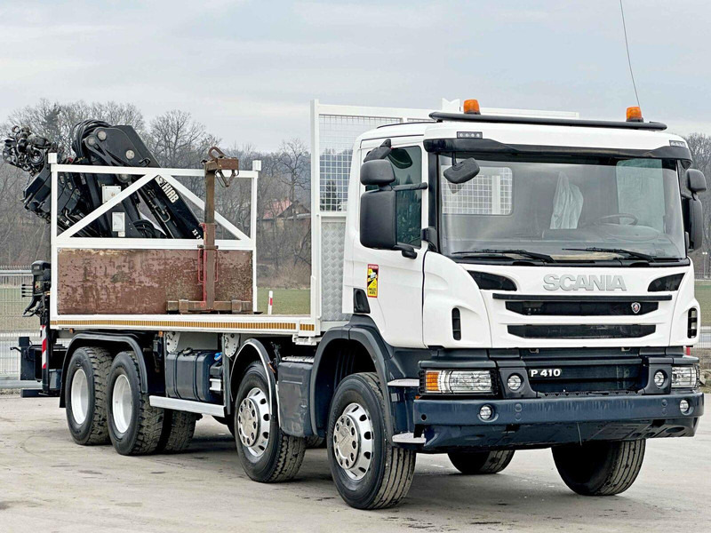 Scania P 410*PLATFORM 7,00m*HIAB 244 E-5 HIPRO+FUNK/8x4 - Dropside/ Flatbed truck, Crane truck: picture 3 Scania P 410*PLATFORM 7,00m*HIAB 244 E-5 HIPRO+FUNK/8x4 - Dropside/ Flatbed truck, Crane truck: picture 3