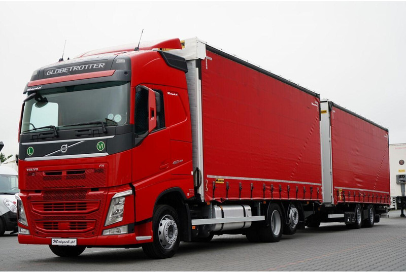 Volvo FH 460 / I-SAVE / ZESTAW TANDEM 120 M3 / PRZEJAZDOWY / I-PARK CO - Curtainsider truck: picture 1 Volvo FH 460 / I-SAVE / ZESTAW TANDEM 120 M3 / PRZEJAZDOWY / I-PARK CO - Curtainsider truck: picture 1