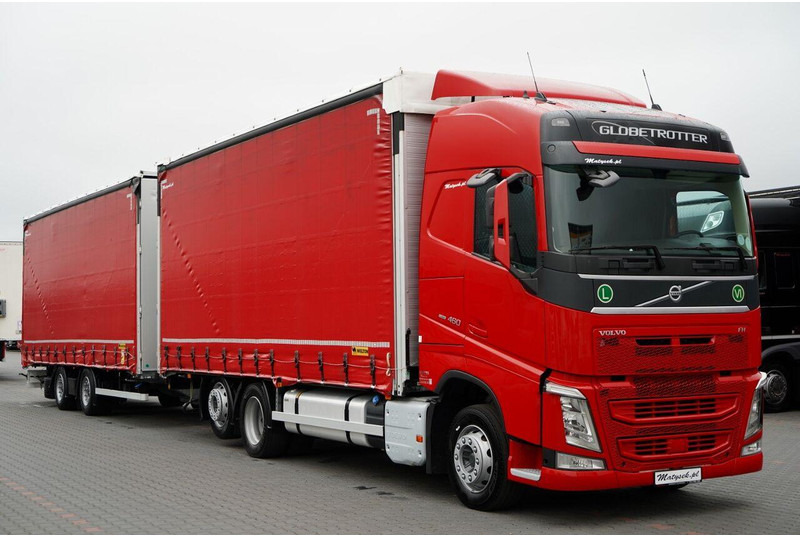 Volvo FH 460 / I-SAVE / ZESTAW TANDEM 120 M3 / PRZEJAZDOWY / I-PARK CO - Curtainsider truck: picture 4 Volvo FH 460 / I-SAVE / ZESTAW TANDEM 120 M3 / PRZEJAZDOWY / I-PARK CO - Curtainsider truck: picture 4