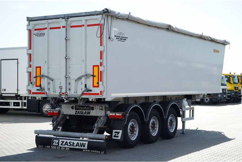 Tipper semi-trailer ZASŁAW D-653A / WYWROTKA ALUMINIOWA / 47 m3 / 2024 ROK / KLAPO-DRZWI /: picture 6