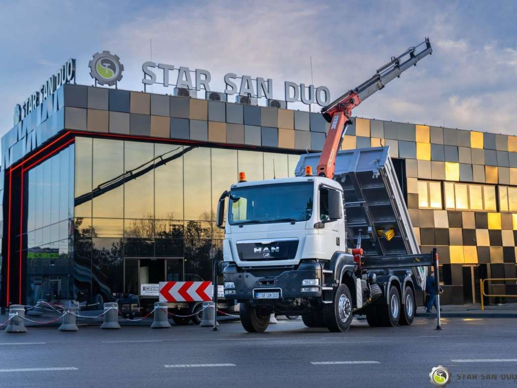 MAN TGS 26.360 6x6 PALFINGER PK 18001 EH Crane Kipe - Tipper: picture 4 MAN TGS 26.360 6x6 PALFINGER PK 18001 EH Crane Kipe - Tipper: picture 4