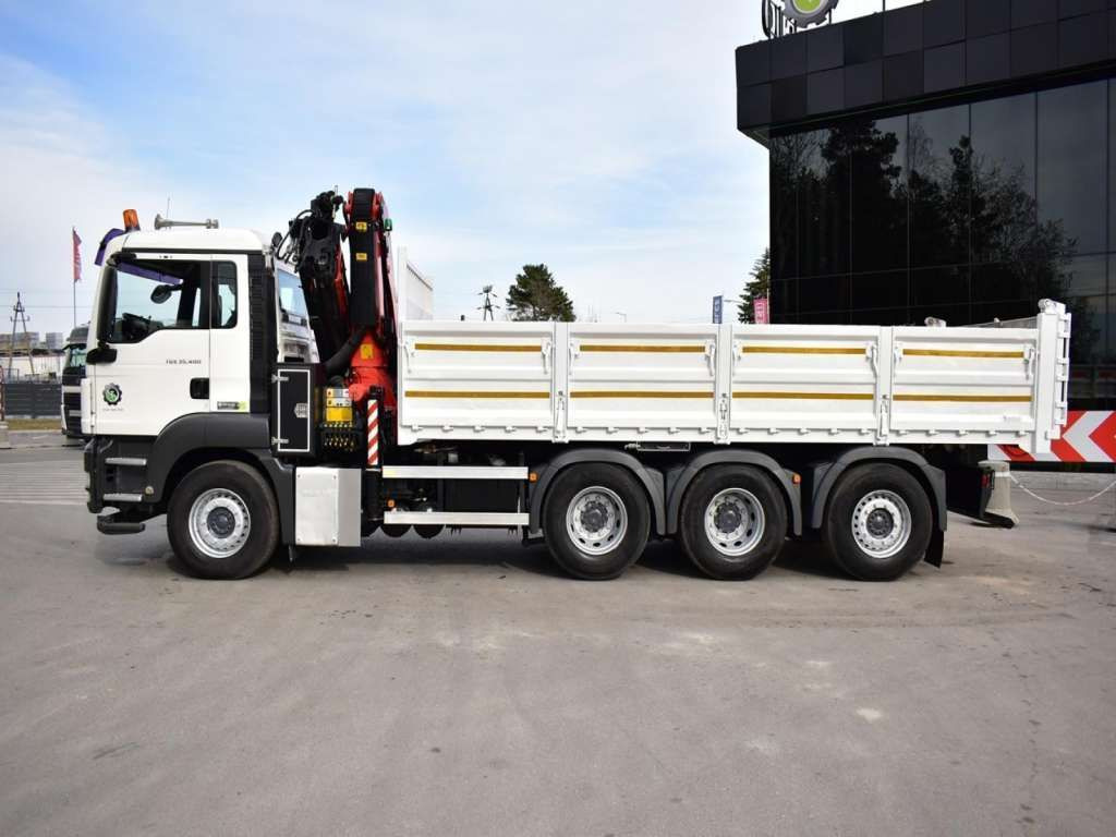 Tipper MAN  TGS 35.400 8X4 PALFINGER PK 33002 CRANE KIPPER: picture 11
