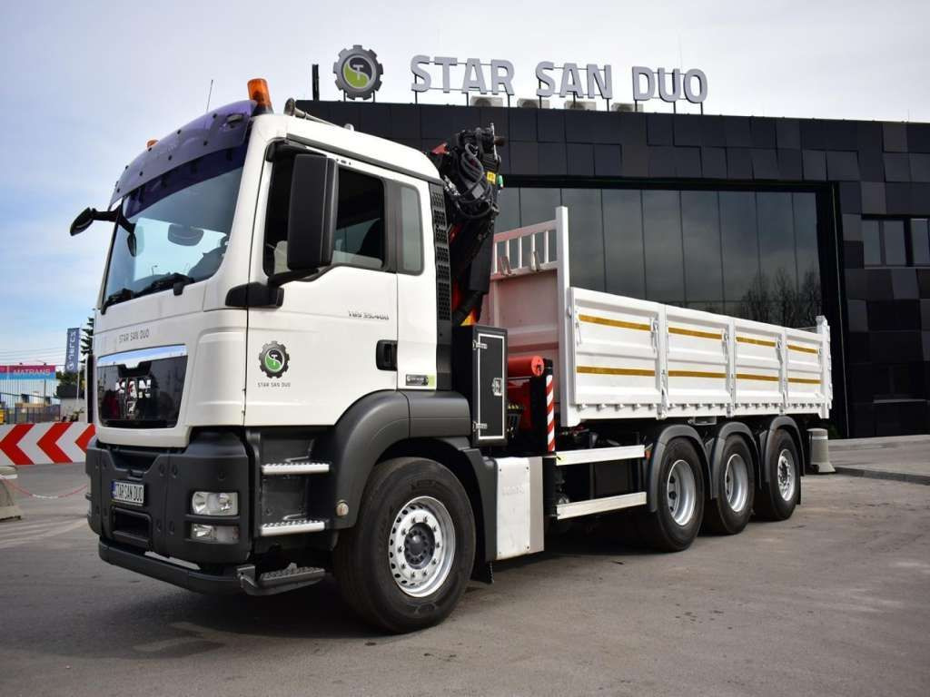 Tipper MAN  TGS 35.400 8X4 PALFINGER PK 33002 CRANE KIPPER: picture 9