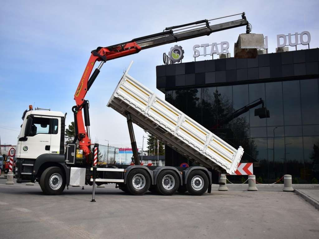 Tipper MAN  TGS 35.400 8X4 PALFINGER PK 33002 CRANE KIPPER: picture 8