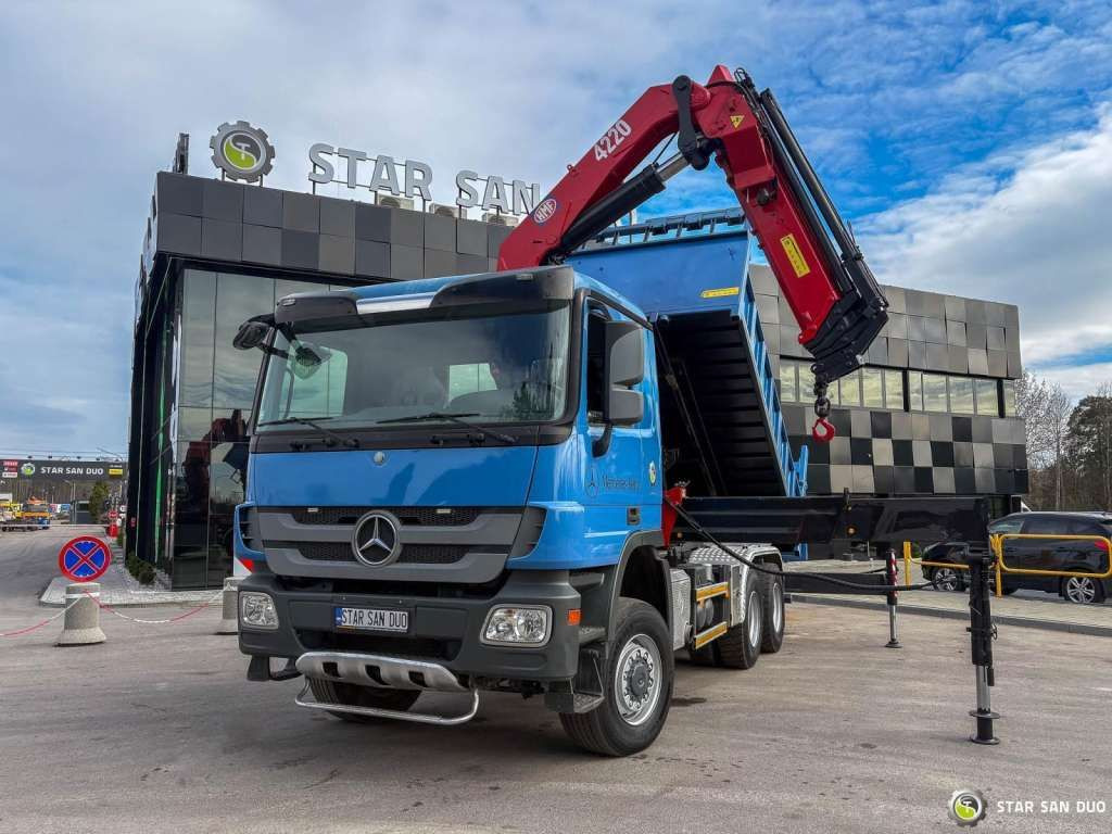Mercedes-Benz ACTROS 3341 6x6 HMF 4220 K4 CRANE KIPPER - Crane truck: picture 2 Mercedes-Benz ACTROS 3341 6x6 HMF 4220 K4 CRANE KIPPER - Crane truck: picture 2