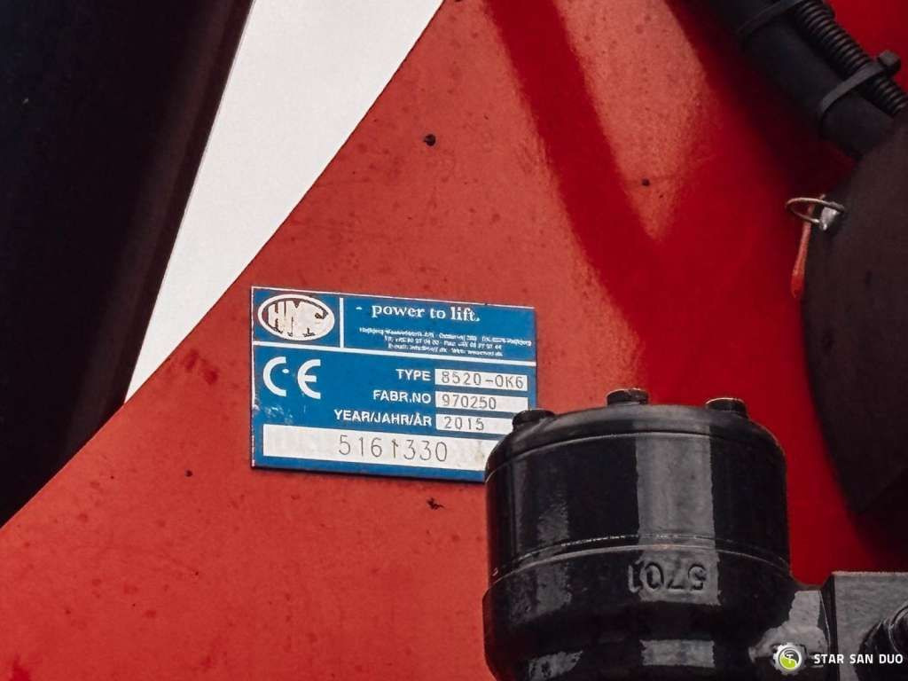 Crane truck Volvo  FH 550 8x2 HMF 8520 FLY JIB Winch Crane Euro 6: picture 25