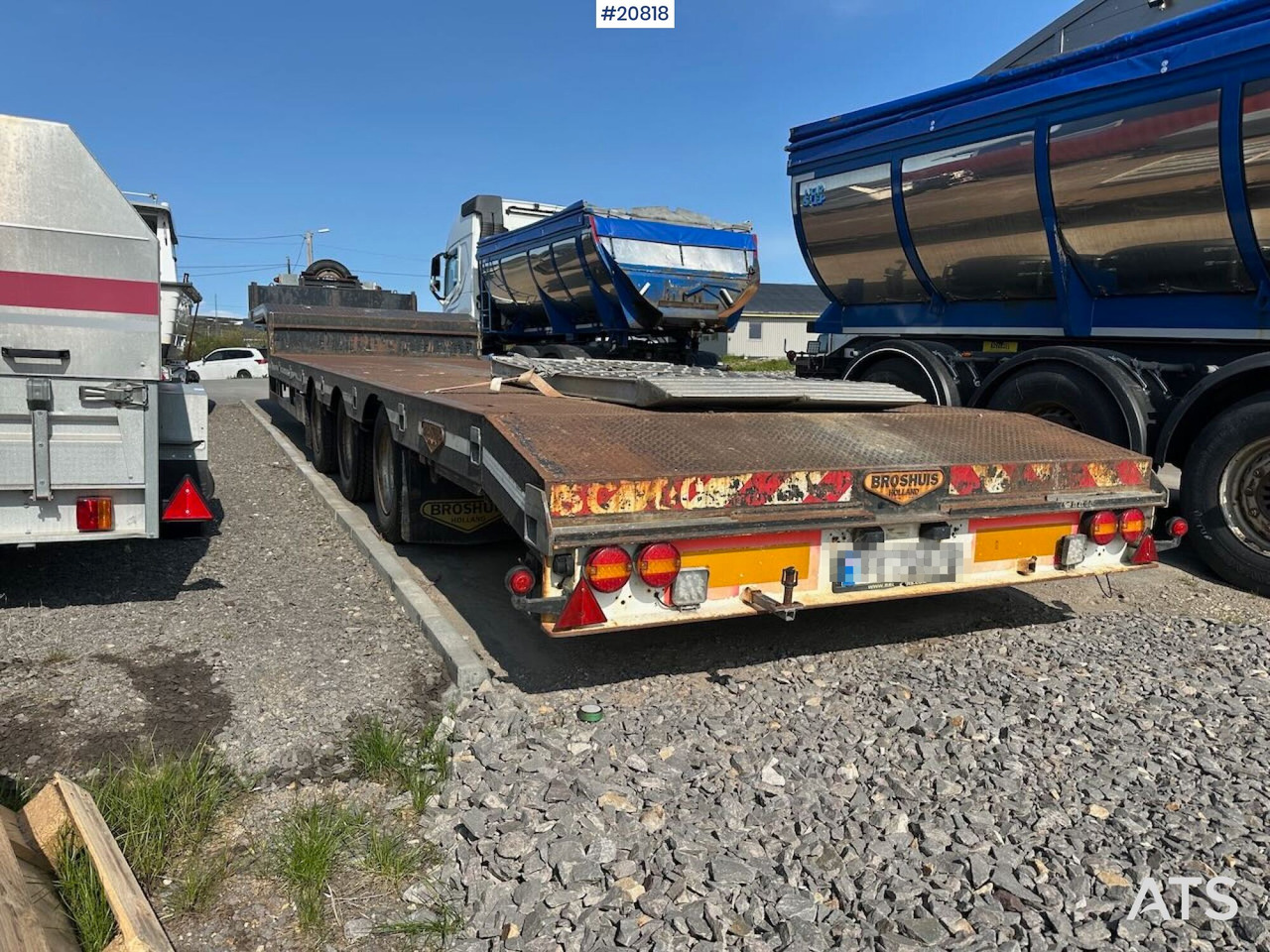 Broshuis Maskinhenger - Low loader semi-trailer: picture 4 Broshuis Maskinhenger - Low loader semi-trailer: picture 4