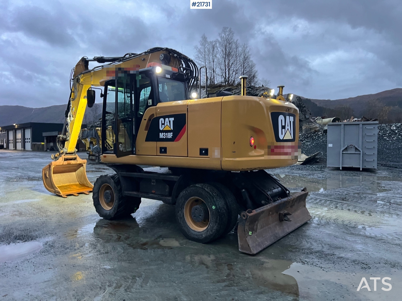 Wheel excavator CAT M318F Hjulmaskin m/ oilquick og tannskuffe: picture 18