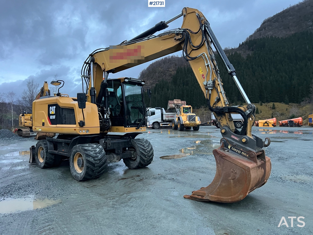 Wheel excavator CAT M318F Hjulmaskin m/ oilquick og tannskuffe: picture 6