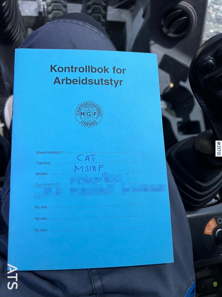 Wheel excavator CAT M318F Hjulmaskin m/ oilquick og tannskuffe: picture 44