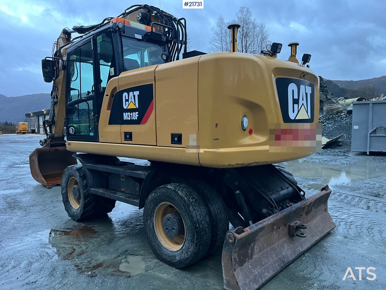 Wheel excavator CAT M318F Hjulmaskin m/ oilquick og tannskuffe: picture 11