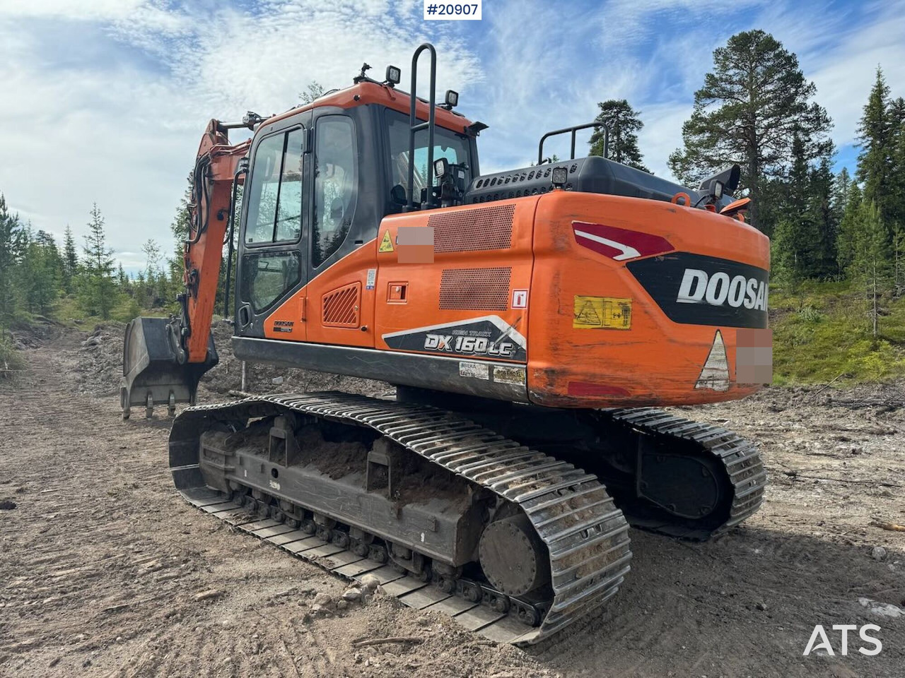 Crawler excavator Doosan DX160LC Beltegraver – Rotortilt og 2 skuffer: picture 8