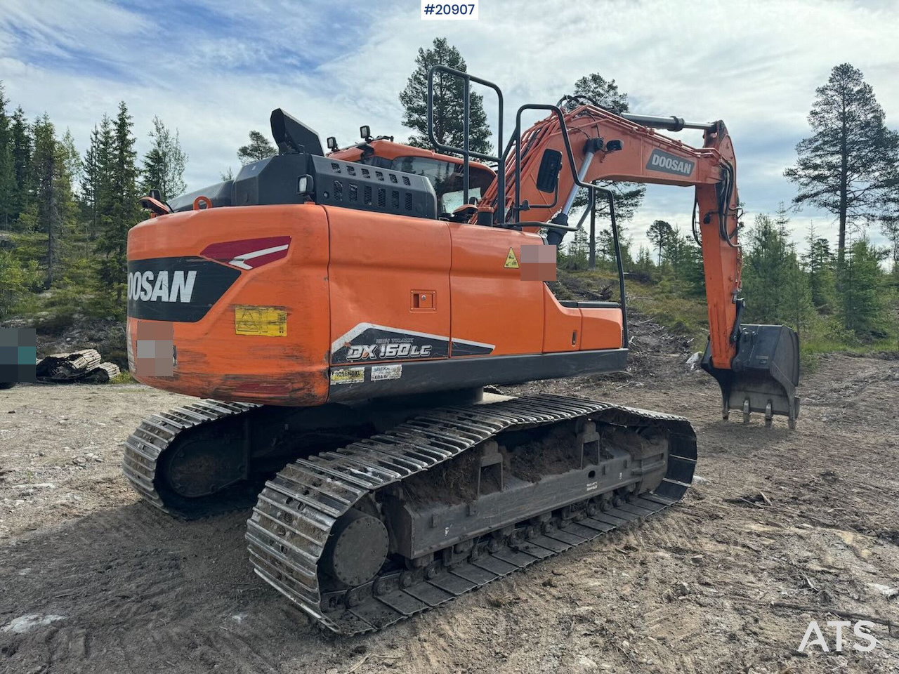 Crawler excavator Doosan DX160LC Beltegraver – Rotortilt og 2 skuffer: picture 6